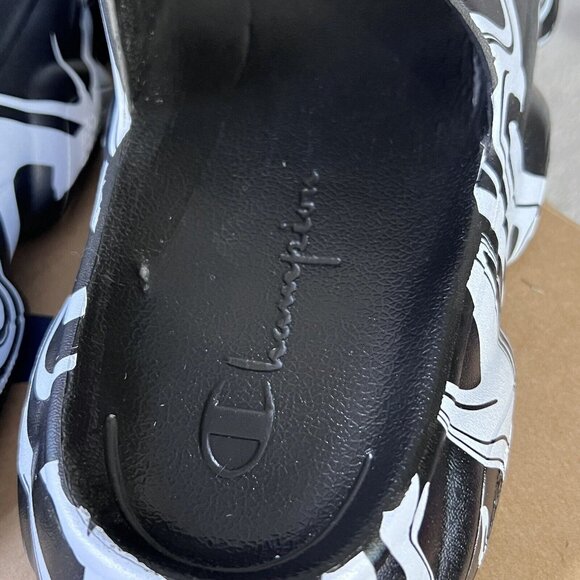 Champion Basketball Meloso Squish Swirl Slides Sandals Shower Youth Boy’s size 7 - Picture 5 of 9